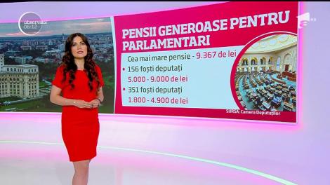 Senatorii şi deputaţii au pensii mai mult decât generoase. Pot ajunge până la 13.500 de lei pe lună!