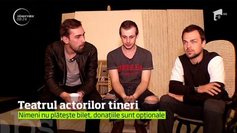 Trei tineri actori au creat o alternativă la piesele de teatru tradiţionale. Proiectul început acum trei ani are succes