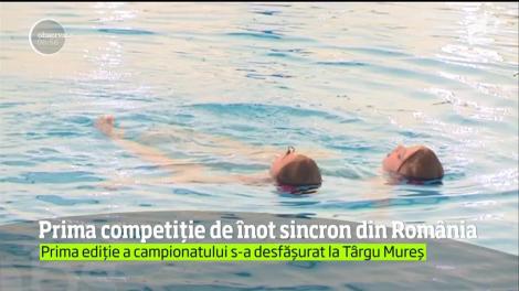 Prima competiție de înot sincron din România, la Târgu Mureş