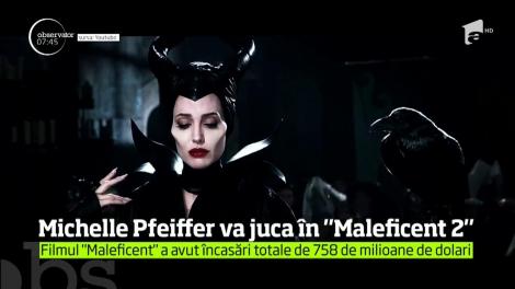 Michelle Pfeiffer i se va alătura Angelinei Jolie în cel de-al doilea film al seriei "Maleficent"