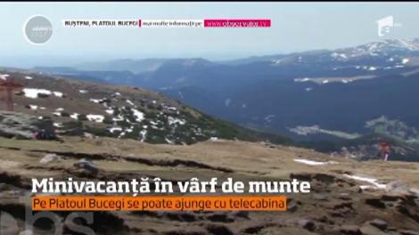 Minivacanță în vârf de munte! Pe Platoul Bucegi se poate ajunge cu telecabina