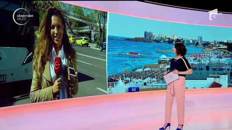 Ultimele ore de plajă, în Mamaia. Turiștii încă profită de vremea bună