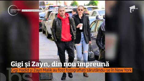 E oficial! Gigi și Zayn, din nou împreună! Modelul și artistul, surprinși în timp ce se sărutau pe străzile din New York