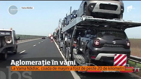 Aglomerație în vămi. Cozile sunt de peste 20 de kilometri