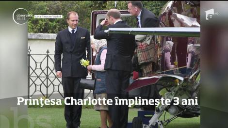 Prinţesa Charlotte a Marii Britanii împlineşte trei ani