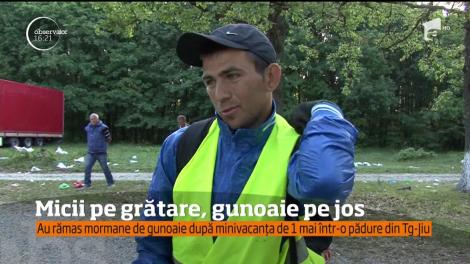 Micii pe grătare, gunoaie pe jos. Mii de oameni s-au bucurat de petrecere la iarbă verde, dar în urma lor au rămas tone de gunoaie