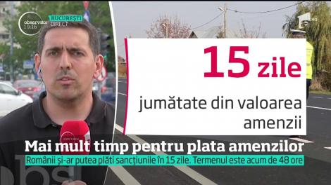 Veste uriașă pentru români! Cei sancționați de poliţie au mai mult timp pentru plata la jumătate a amenzilor