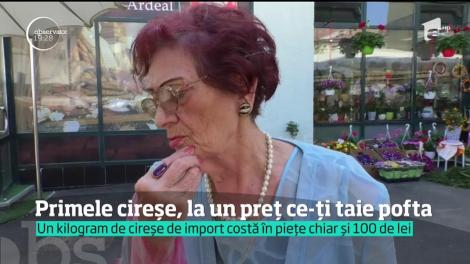 Primele cireşe, la un preţ ce-ţi taie pofta. Un kilogram costă în piețe chiar și 100 de lei