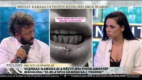 Mădălina face acuzaţii grave la adresa lui Kamara: "M-a trântit pe jos"