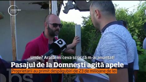 Încep demolările pentru pasajul Domnești! Proprietarii au primit despăgubiri de 23 de milioane de lei, dar sunt REVOLTAȚI FOC!