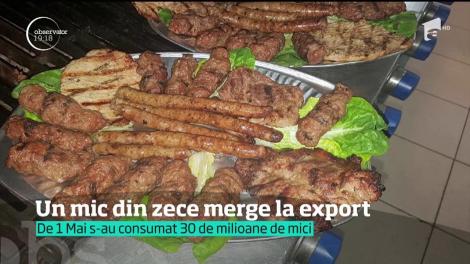 De 1 Mai s-au consumat 30 de milioane de mici. Unu din zece mici a ajuns la export