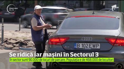 Mare atenție, șoferi! Se ridică din nou maşini în Sectorul 3 al Capitalei! Ce NU trebuie să faci pentru a nu te trezi fără autovehicul!
