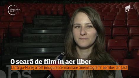 O seară de film în aer liber, în Târgu-Mureş