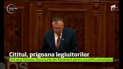 Cititul, o povară pentru aleşii noştri