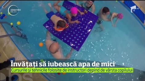 &Icirc;nvăţaţi să iubească apa de mici