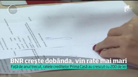 Cresc ratele după ce Banca Naţională a majorat dobânda cheie la 2,5%