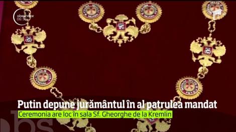 Vladimir Putin depune jurământul pentru un nou mandat de şase ani ca preşedinte al Federaţiei Ruse
