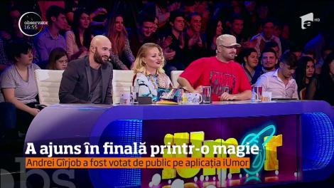 Andrei Gîrjob, în finala iUmor. Telespectatorii l-au votat pe aplicaţia iUmor