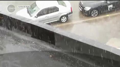 Vijelii și grindină în mai multe județe