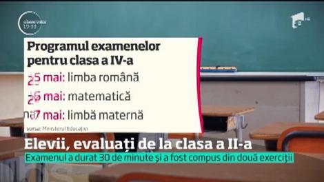 Elevii de clasa a II-au trecut prin experienţa primului lor examen