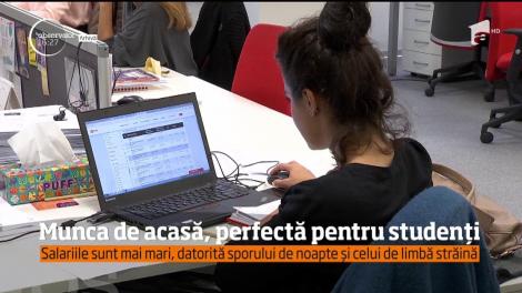 Munca de acasă, perfectă pentru studenți. Cât poate câştiga cineva care are job la domiciliu
