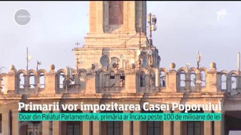 Primarii rămân fără bani la buget. Ei vin cu o soluţie - impozitarea Casei Poporului şi-a altor clădiri publice