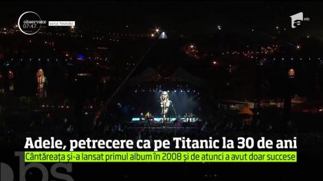 Cântăreaţa britanică Adele a dat o petrecere memorabilă pentru a sărbători cei 30 de ani pe care i-a împlinit