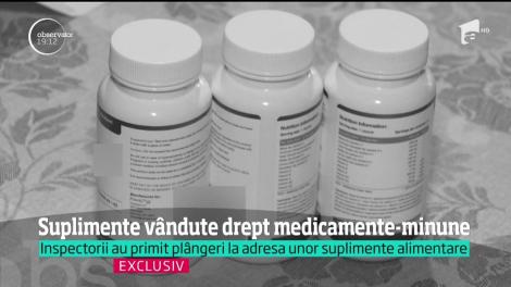 Suplimente alimentare vândute drept tratamente-minune. Medicii avertizează!