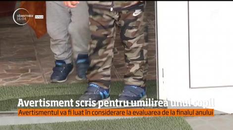Educatoarea care umilit un copil de doar patru ani, sancționată doar cu un vertisment scris!