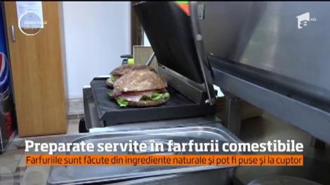 Preparate servite în farfurii comestibile, de un fost concurent la Chefi la Cuţite