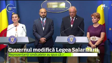După mai bine de 11 ore de negocieri, sindicatele din Sănătate au ajuns la o înţelegere cu guvernaţii. Legea salarizării se va modifica