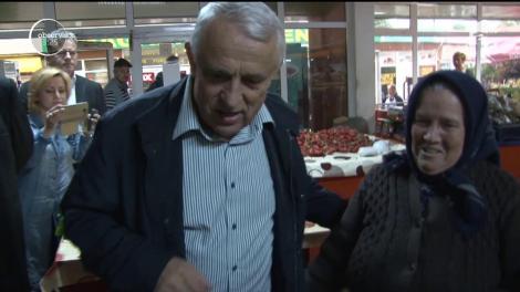 Petre Daea a făcut piața în Târgoviște
