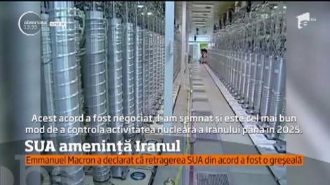 SUA amenință Iranul dacă relansează programul nuclear