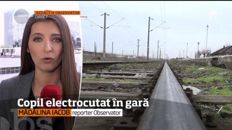 Copil electrocutat într-o gară din Iași