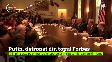 Vladimir Putin a fost detronat in topul Forbes al celor mai puternici oameni din lume