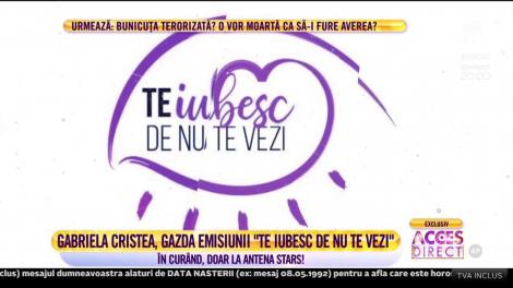 Gabriela Cristea va fi gazda emisiunii "Te iubesc de nu te vezi", la Antena Stars