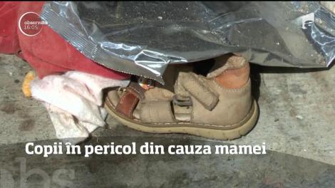 Trei fetiţe au fost luate de lângă mama lor, care iubeşte mai mult alcoolul decât pe proprii copii