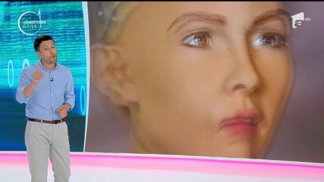 Sophia, primul robot cetăţean al lumii, a ajuns în Capitală