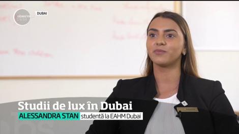 Ei sunt primii elevi români care aleg să studieze în Dubai. Toate cursurile se bazează pe practică, iar un an de studiu costă 30.000 de euro