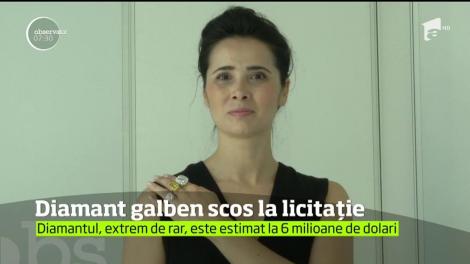 Un diamant foarte rar este scos la licitaţie, în Elveţia