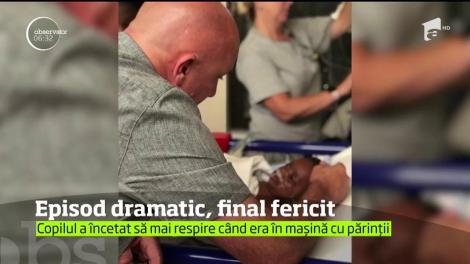 Un agent de poliție din Statele Unite a resuscitat un bebeluș de trei luni pe marginea străzii