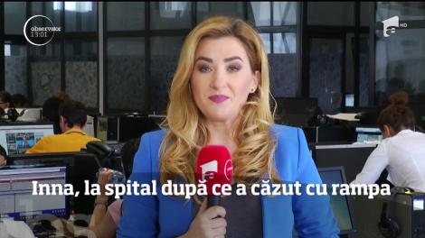 Inna a ajuns la spital, după un accident suferit în timpul concertului pe care îl susţinea la Istanbul