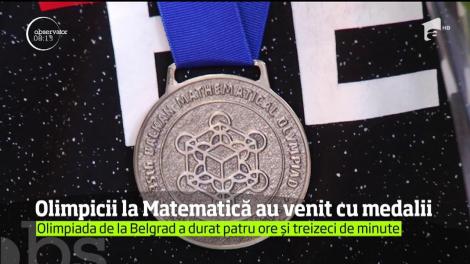 Olimpicii la Matematică au venit cu medalii de aur și argint