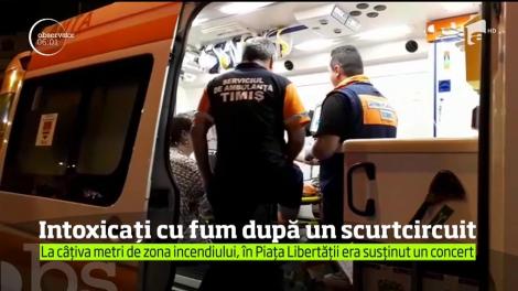 Intoxicați cu fum după un scurtcircuit, în centrul istoric al Timişoarei