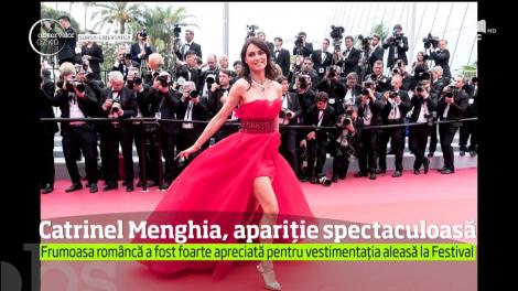 Catrinel Menghia, apariție spectaculoasă la Festivalul de Film de la Cannes