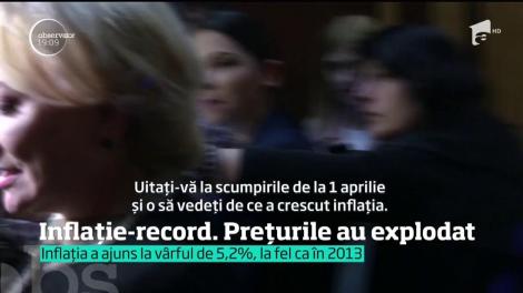 Cresc preţurile parcă fără oprire. Luna trecută, au ajuns la cel mai mare nivel din ultimii cinci ani