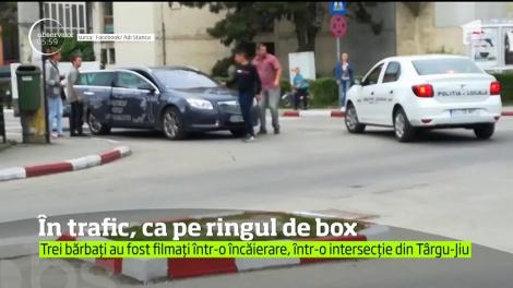 Duminică tensionată pentru trei bărbaţi din Târgu Jiu care s-au încăierat violent într-o intersecţie din oraş
