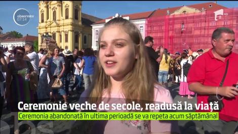 Un ceremonial vechi de secole, dar abandonat în epoca tehnologiei a fost readus la viaţă în Timişoara