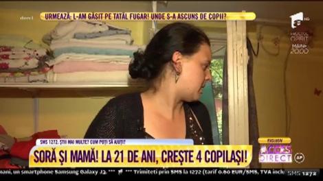 Dramă cumplită! Orfană la 21 de ani, o tânără crește patru copii de una singură!