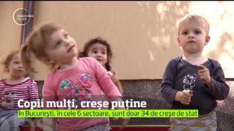 Copii mulţi, creşe puţine! Este situaţia alarmantă cu care se confruntă tot mai mulţi părinţi din Capitală